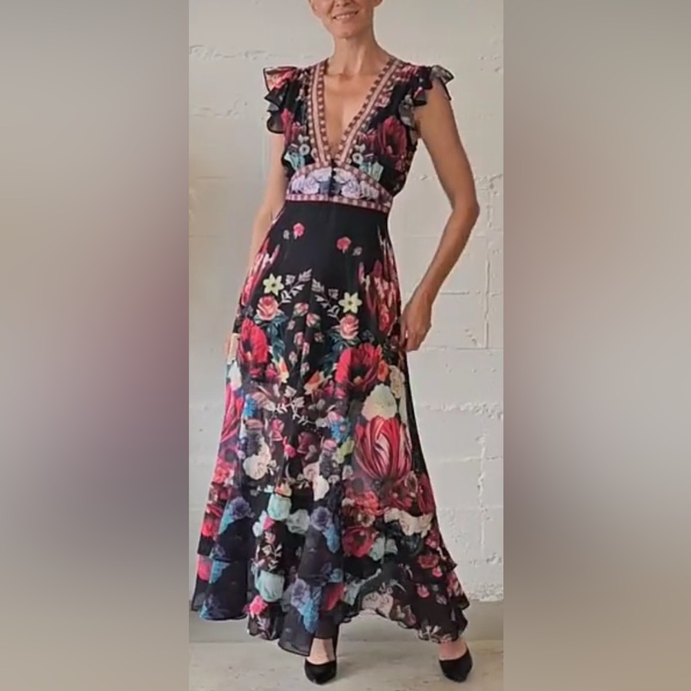 Floral spring elegant dress